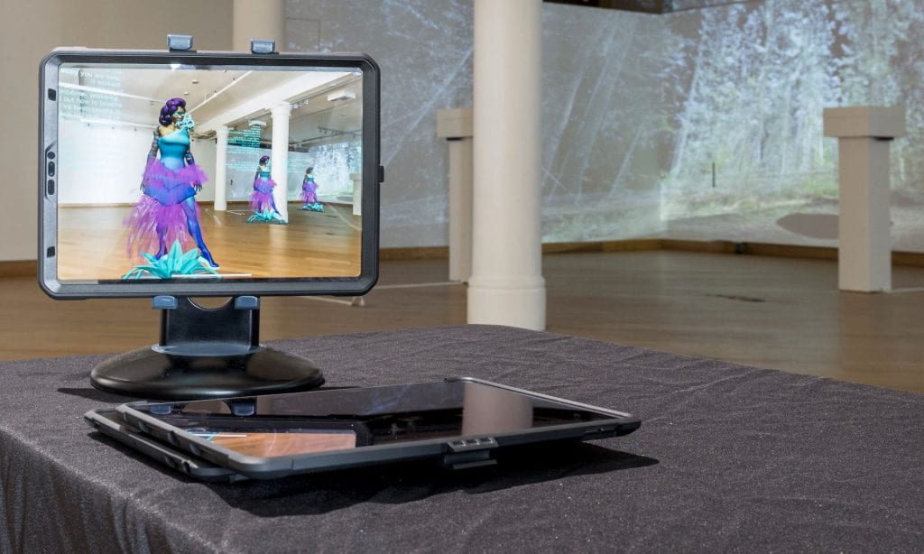 Sin Sol augmented reality installation at Leslie Lohman Museum